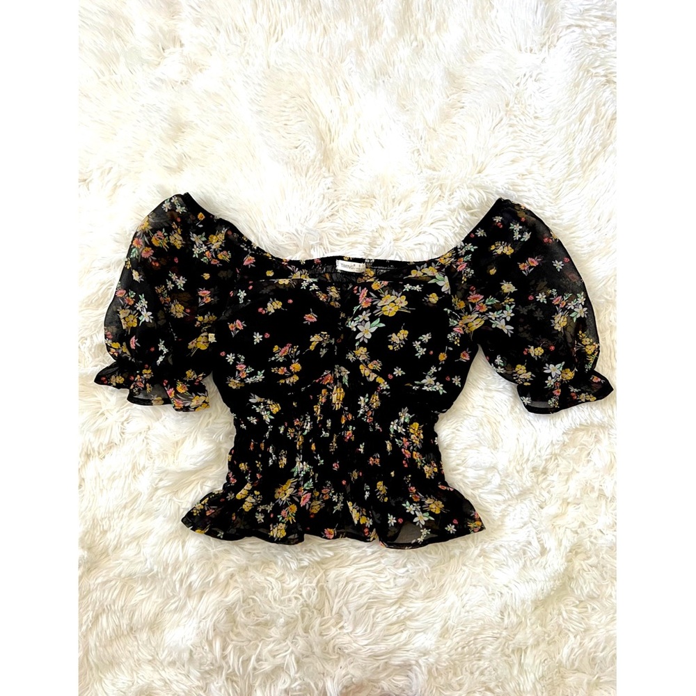 Floral crop top